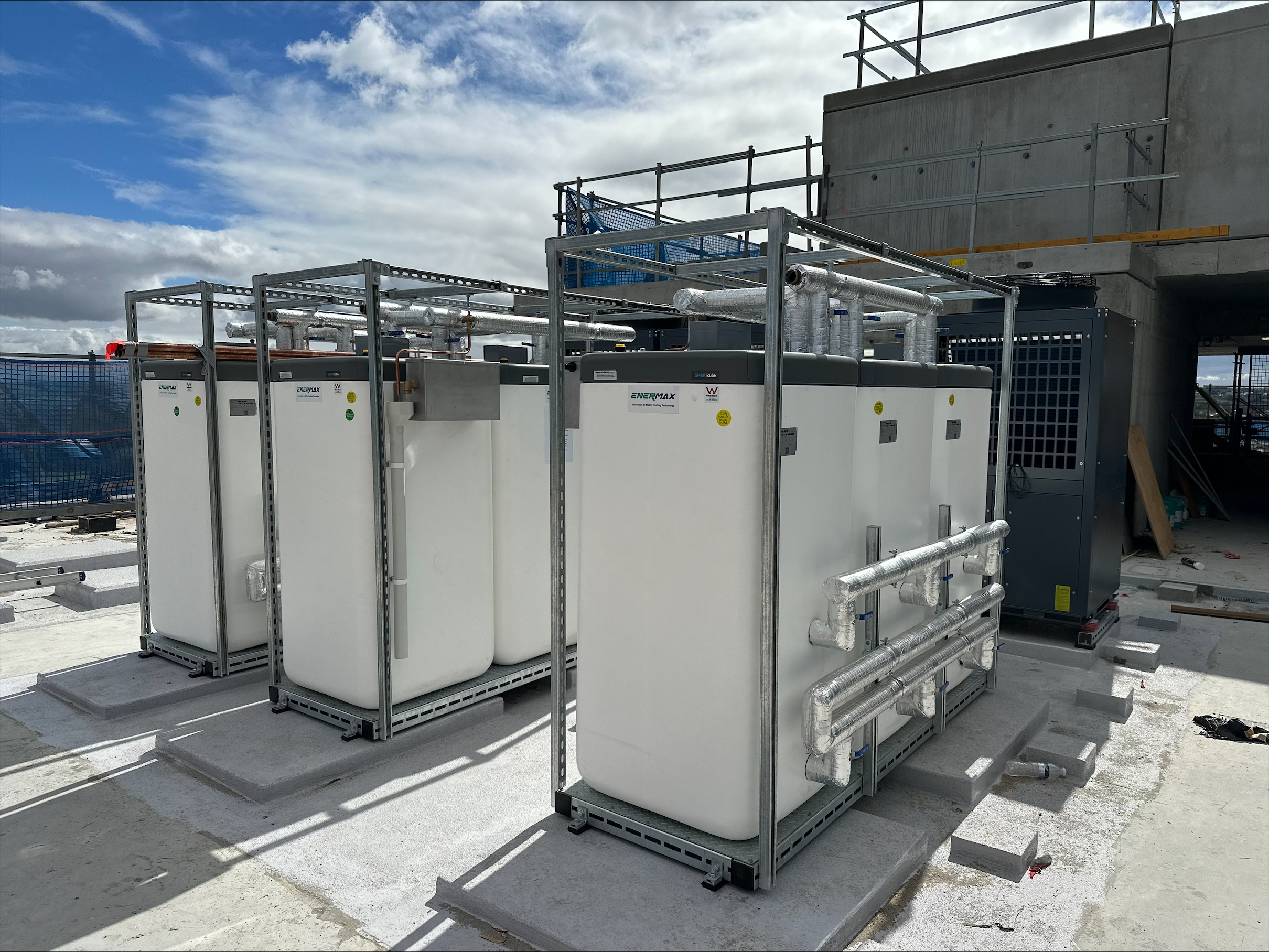 Centralised hot water systems in commercial and residential environments